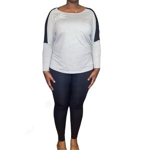 JEFFREY & PAULA DOLMAN SLEEVE TUNIC - GRAY SIZE 20/22 (NEW WITH TAGS) A19